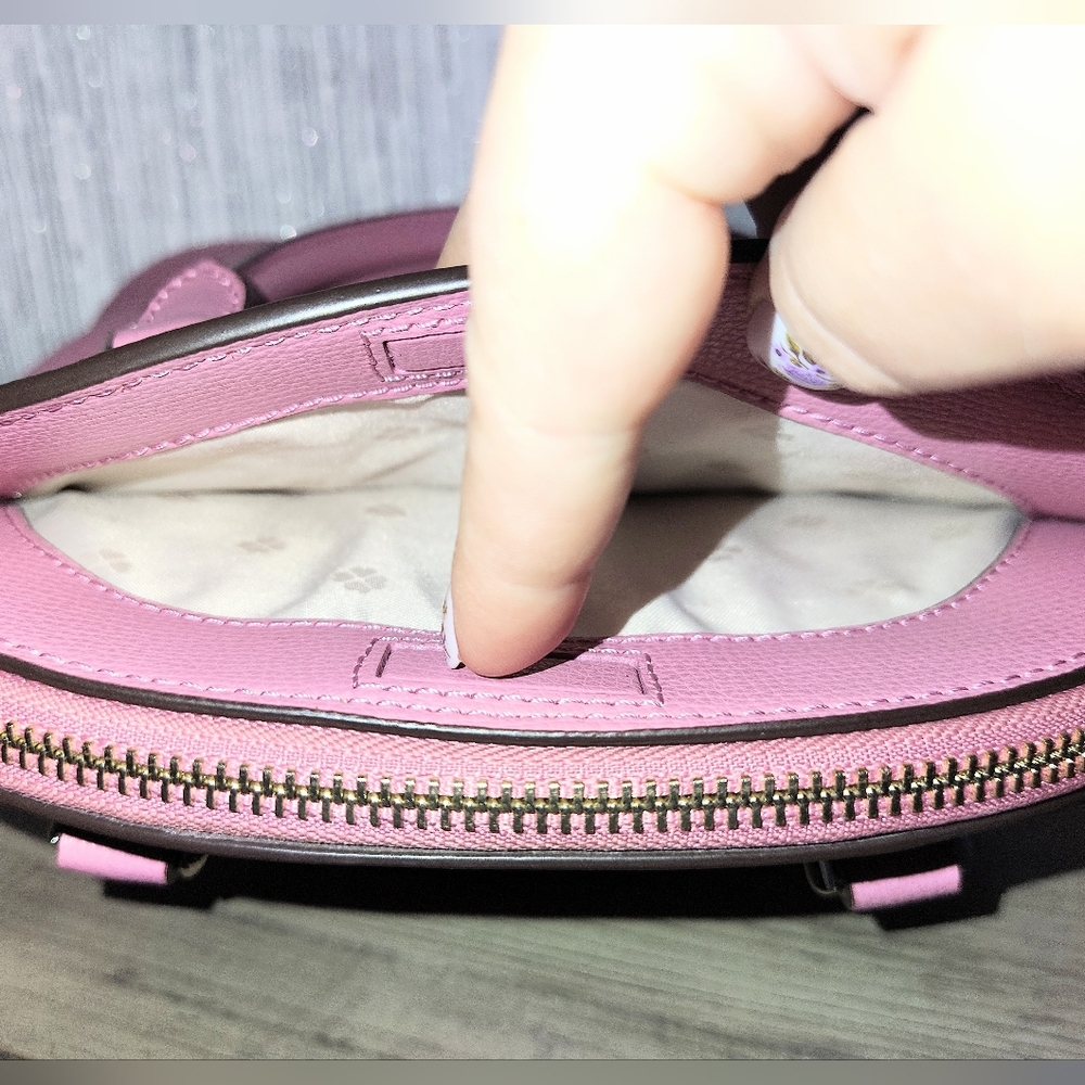 Kate Spade Pink Medium Dome Satchel & Crossbody Strap + Dust Bag - Picture 11 of 12